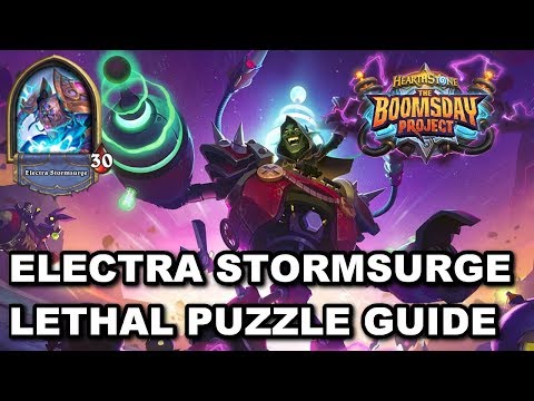 Electra Stormsurge Lethal Puzzle Guide [Hearthstone The Boomsday Project Puzzle Lab]