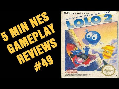 5 Min NES Gameplay reviews # 49 Adventures of Lolo 2