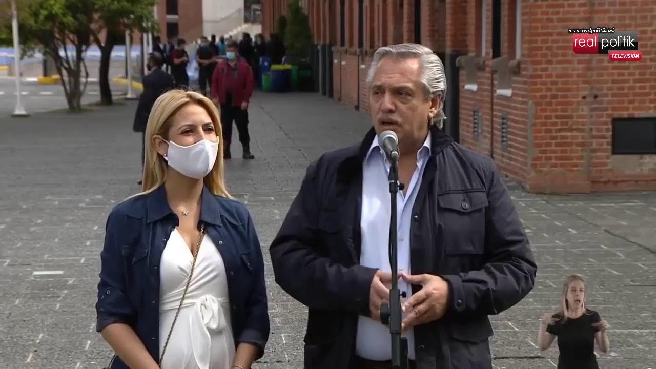 Votó Alberto Fernández: "Siempre celebro un día de la democracia"