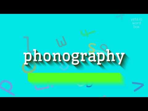 PHONOGRAPHY - HOW TO PRONOUNCE IT?