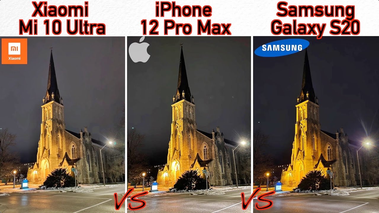 iPhone 12 Pro Max VS Xiaomi Mi 10 Ultra VS Samsung Galaxy S20 Camera Comparison!