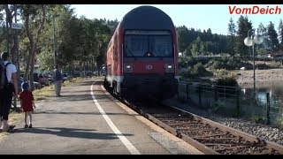 preview picture of video 'Dreiseenbahn - Höllentalbahn Schluchsee nach Freiburg-Wiehe über Titisee (Juli 2013)'