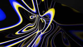 Deep Blue Yellow Worm Hole - VJ LOOP NEONAbstract Background Video 4k Deep Visual Screensaver