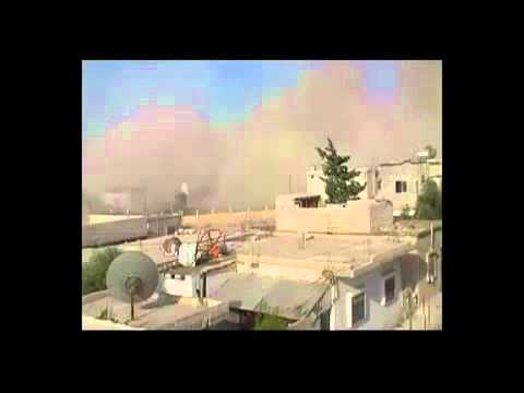 العملية الكاملة لتفجير المشفى الوطني في القصير في حمص من قبل كتائب الفاروق