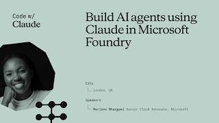 Build AI agents using Claude in Microsoft Foundry