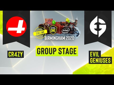 Dota2 - Evil Geniuses vs. CR4ZY - Game 2 - ESL One Birmingham 2020 - Group Stage - NA