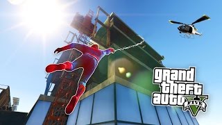 GTA 5 PC Mods - SPIDERMAN MOD w/ GRAPPLING HOOK! GTA 5 Spiderman Mod Gameplay! (GTA 5 Mods Gameplay)