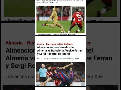 Barcelona Seek 8th Straight La Liga Win vs Almeria