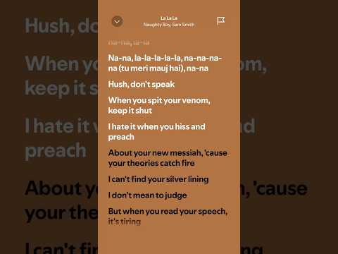 La La La - Naughty Boy, Sam Smith (Lyrics)
