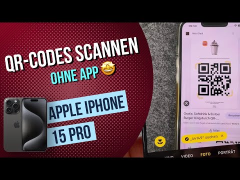 Apple iPhone 15 Pro QR Code scannen