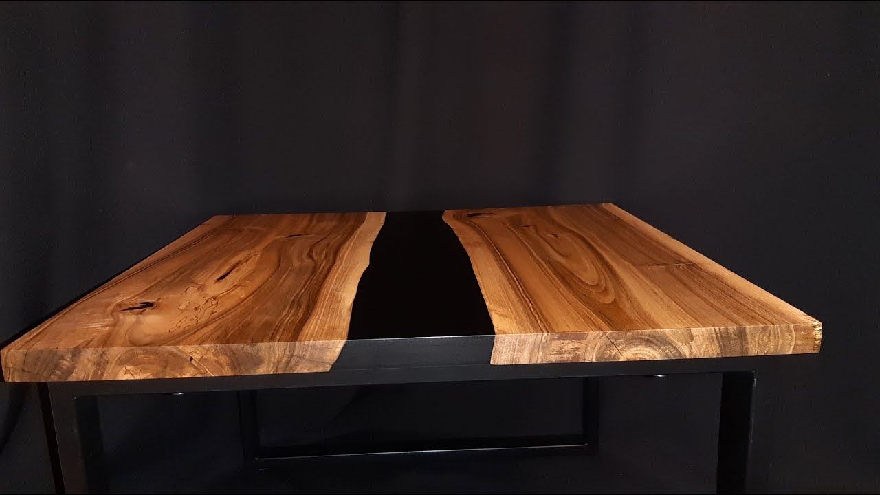 Pierwszy projekt stolika z żywicą epoksydową