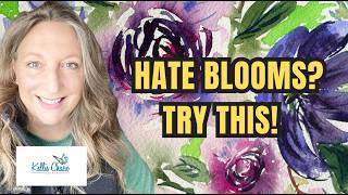 Made Easy - Beginner Juicy Watercolor Floral Tutorial - Collab with Chelsey Freyta!
