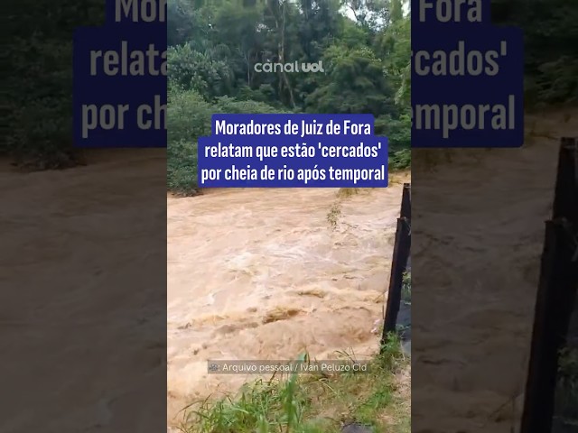 'Nunca vi isso em 20 anos', diz morador de Juiz de Fora após temporal