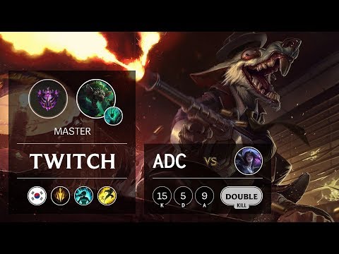 Twitch ADC vs Kai'Sa - KR Master Patch 9.10