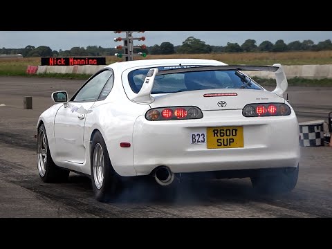 1100HP Toyota Supra MK4 Drag Racing! INSANE 2JZ SOUND!