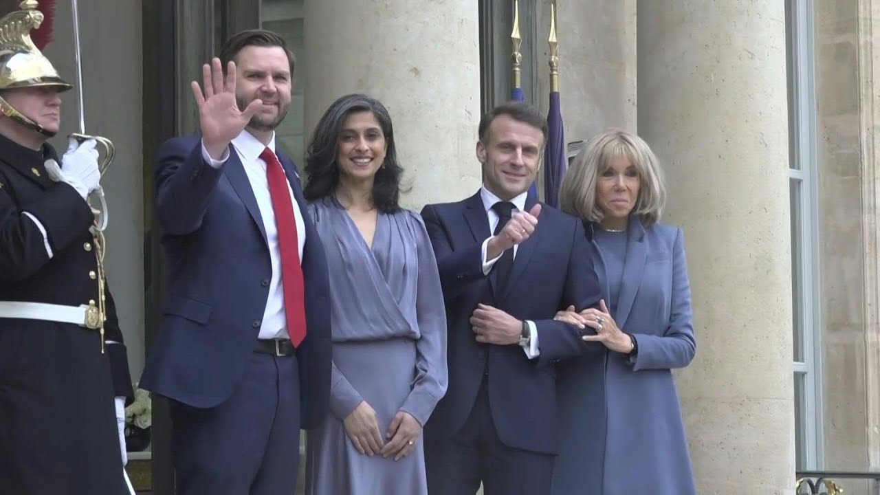 French President Macron welcomes US Vice-President Vance in Paris | AFP