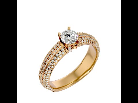 Inel de Logodna Magnificent Pave Rose Aur 18k Pure Diamonds - Jennifer