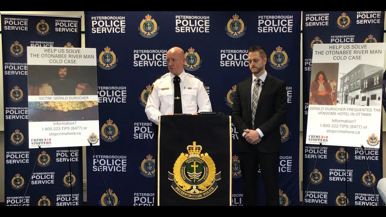 Media Conference   1988 Cold Case Otonabee River Man