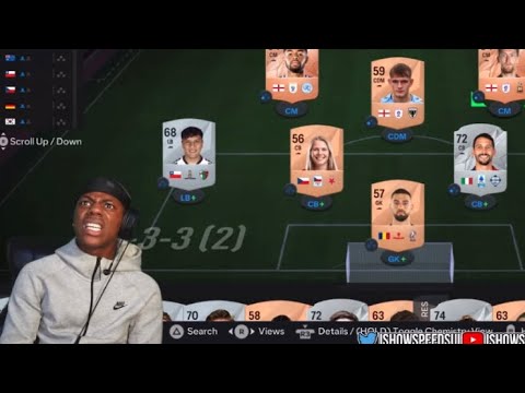 IShowSpeed Reacts To His FC 25 TEAM 😭