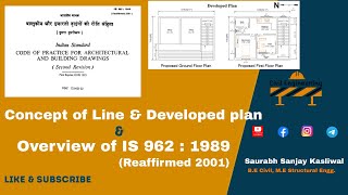 Concept of Line and developed Plan, Various recommendations as per IS 962:1989 (Reaffirmed 2001)