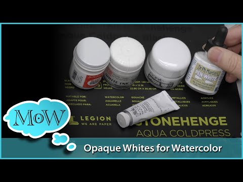 Watercolor Opaque White. Comparing 5 Brands.