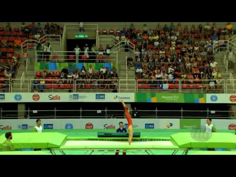 KISHI Ayano (JPN) - 2016 Olympic Test Event, Rio (BRA) - Qualification Trampoline Routine 2