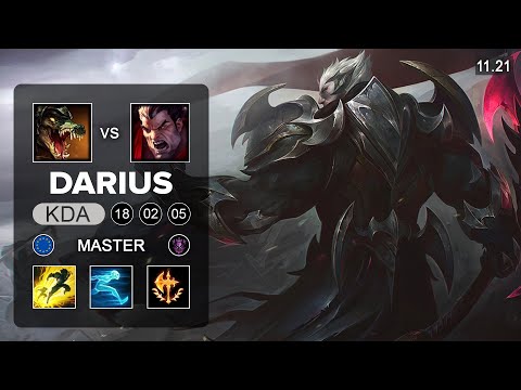 Darius Top vs Renekton - EUW Master - Season 11 Patch 11.21
