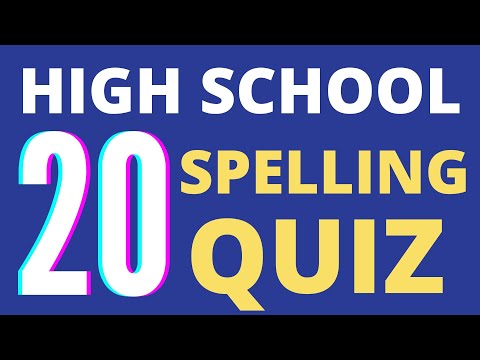 SPELLING QUIZ #7| 20 Spelling Quiz Hard Words| Vocabulary Building| Spelling Test