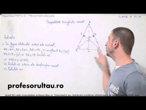 exercitii triunghi isoscel - profesorultau.ro