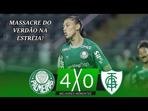 Gols e lances de Palmeiras x América-MG