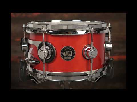 DW 5.5x10" Pre-Collector's Series Snare Drum - Red Lacquer - Carl Allen image 9