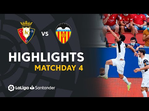 Highlights CA Osasuna vs Valencia CF (1-4)