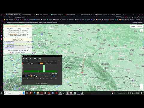 Odbiór Węgierskiego Kossuth Radia z Tokaju na 97,5 (175km, 50kW) mimo RMF MAXX z SG na97,6 w Krośnie