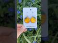 Orange Wooden Earrings Resin Woodenearrings Earrings Smallbusiness Woodenjewelry Jewelry Y