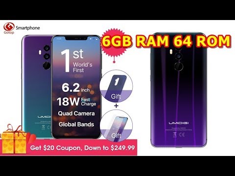 BEST Umidigi Z2 FHD+Full Screen 6GB RAM 64 ROM Mobile phone Helio P23 Octa Core 6 2