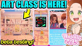 ART CLASS IS OUT NOW IN ROYALE HIGH! New CLASS UPDATE BETA! 🏰 Royale High Roblox