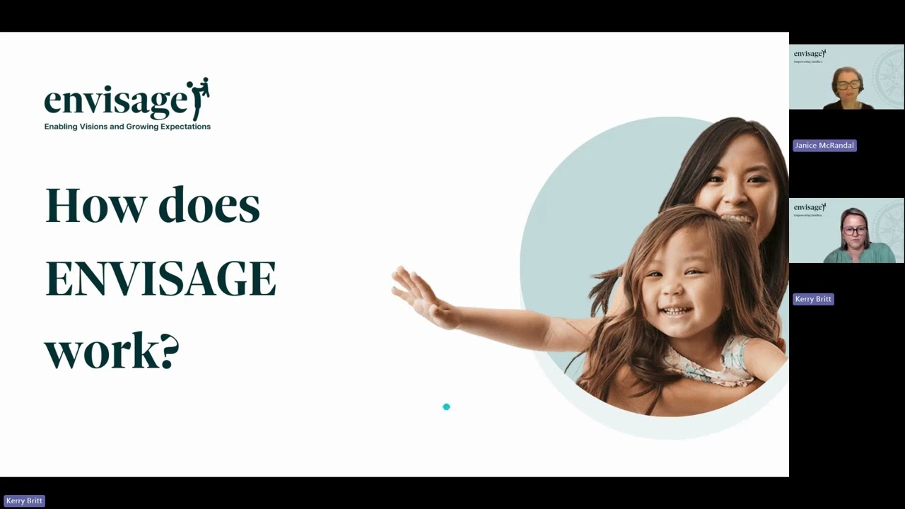 Supporting and empowering parents and caregivers with ENVISAGE. A webinar for service providers.
