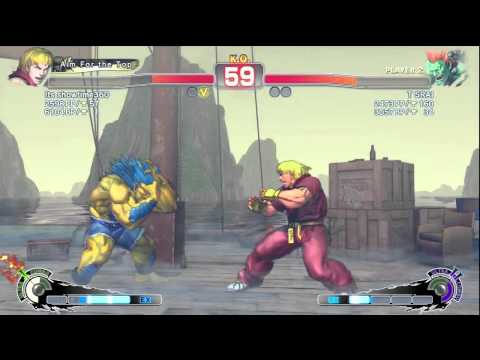 SSF4-AE: Its showtime 360 [Ken] VS T SRAI [Blanka]