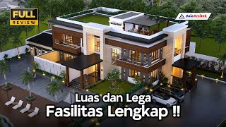 Download lagu LUXURY 3-STOREY HOUSE DESIGN WITH 5 ROOMS ON 1900 m2 OF LAND mp3