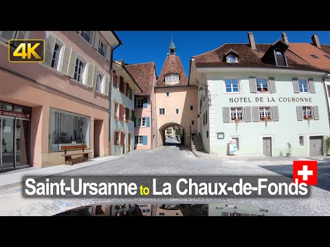 Driving from Saint-Ursanne to La Chaux-de-Fonds | Road Trip in Switzerland