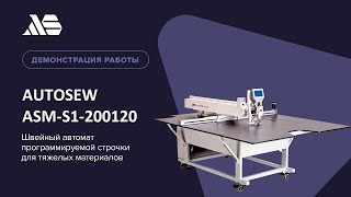 Autosew ASM-200120 Programmable Stitch Sewing Machine for Heavy Materials video