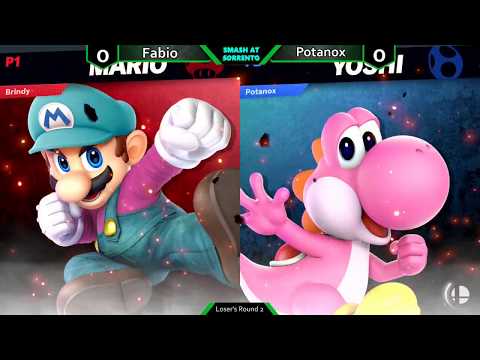 Smash at Sorrento #2 - Losers Round 2 - Fabio (Mario, Mewtwo) vs Potanox (Yoshi)