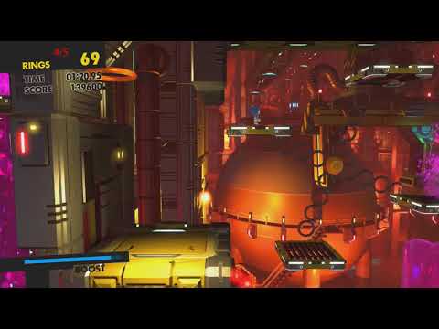 Sonic Forces - Stage 21 All Red Red Star RIngs Network Terminal (Chemical Plant)