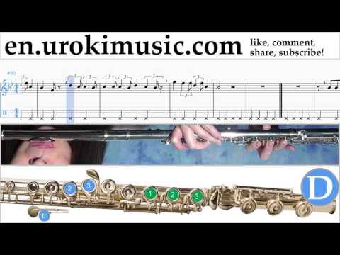How to Play Flute Lukas Graham - 7 Years Tabs Part#2 um-i352