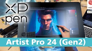 Das preiswerte Profi Pen Display XPPen ArtistPro24 (Gen 2) 4K im Test