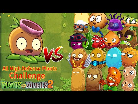 PvZ 2 Gameplay | All High Defense Plants Challenge - Which Plant 's Best ? - Plant vs Plant