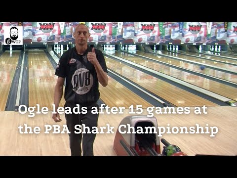 Ogle leads after 15 games at the 2023 PBA Shark Championship #bowling #chipmagnet