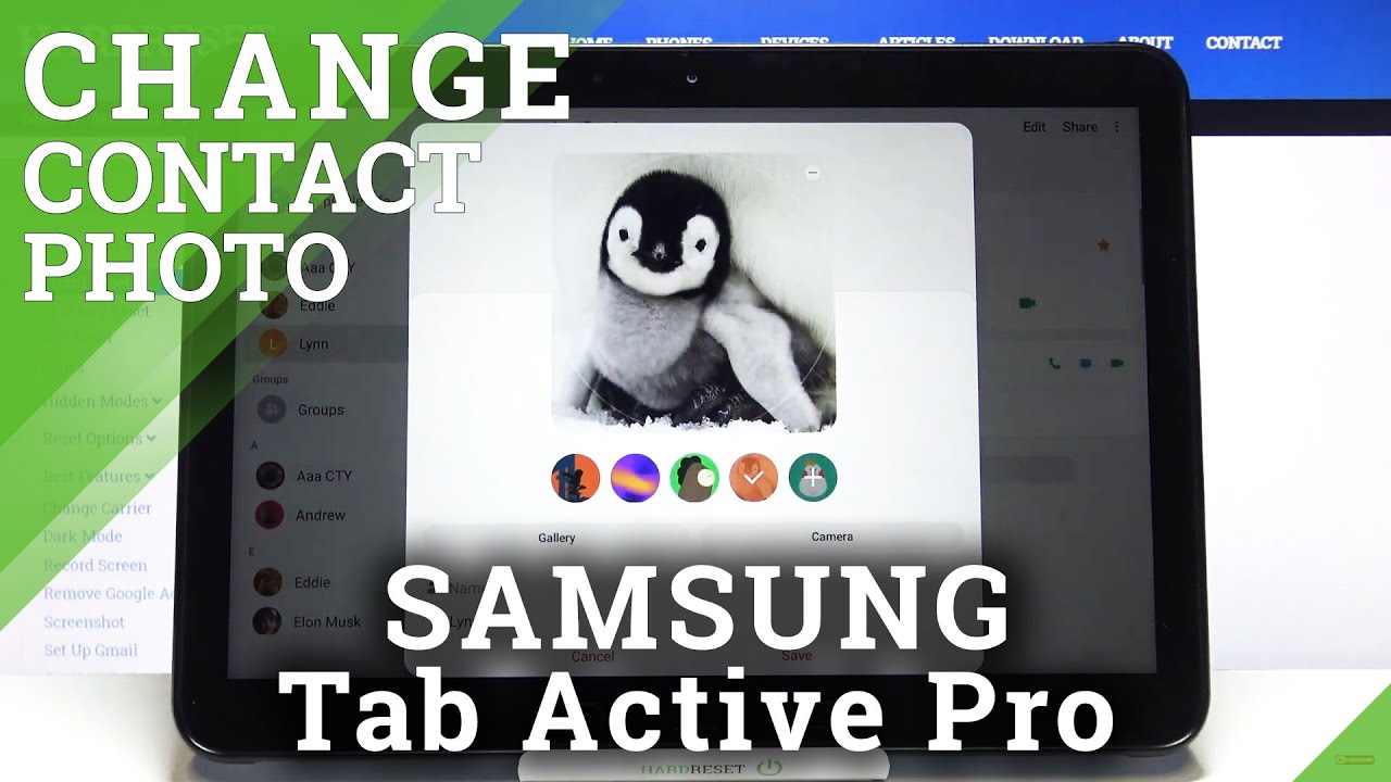 How to Add Photo to Contact in SAMSUNG Galaxy Tab Active Pro – Personalize Contact Profiles