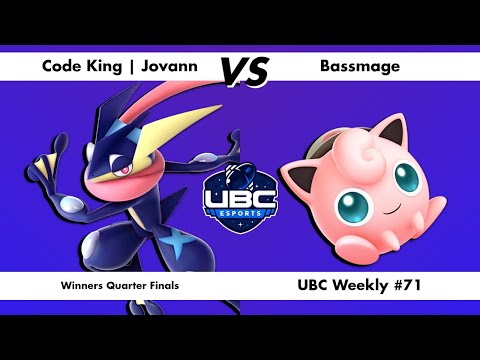 UBC Weekly #71 Winners Quarters - Code King | Jovann (Greninja) Vs. Bassmage (Jigglypuff) - SSBU