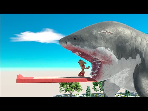 MUTANT MEGALODON EATS Freddy FNAF - Animal Revolt Battle Simulator